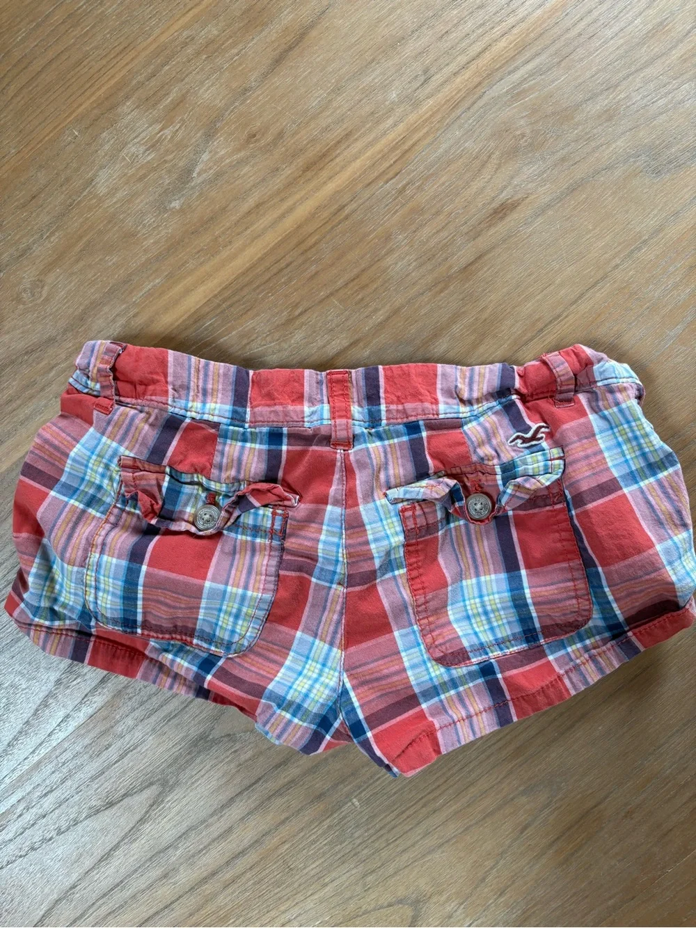 Y2K Hollister Red Plaid Women's Shorts